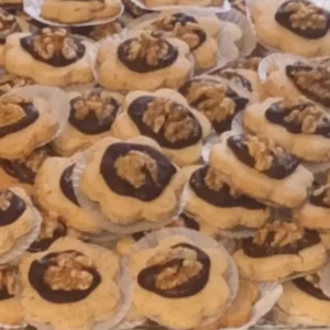 Gâteau marocain aux amandes chocolat et noix